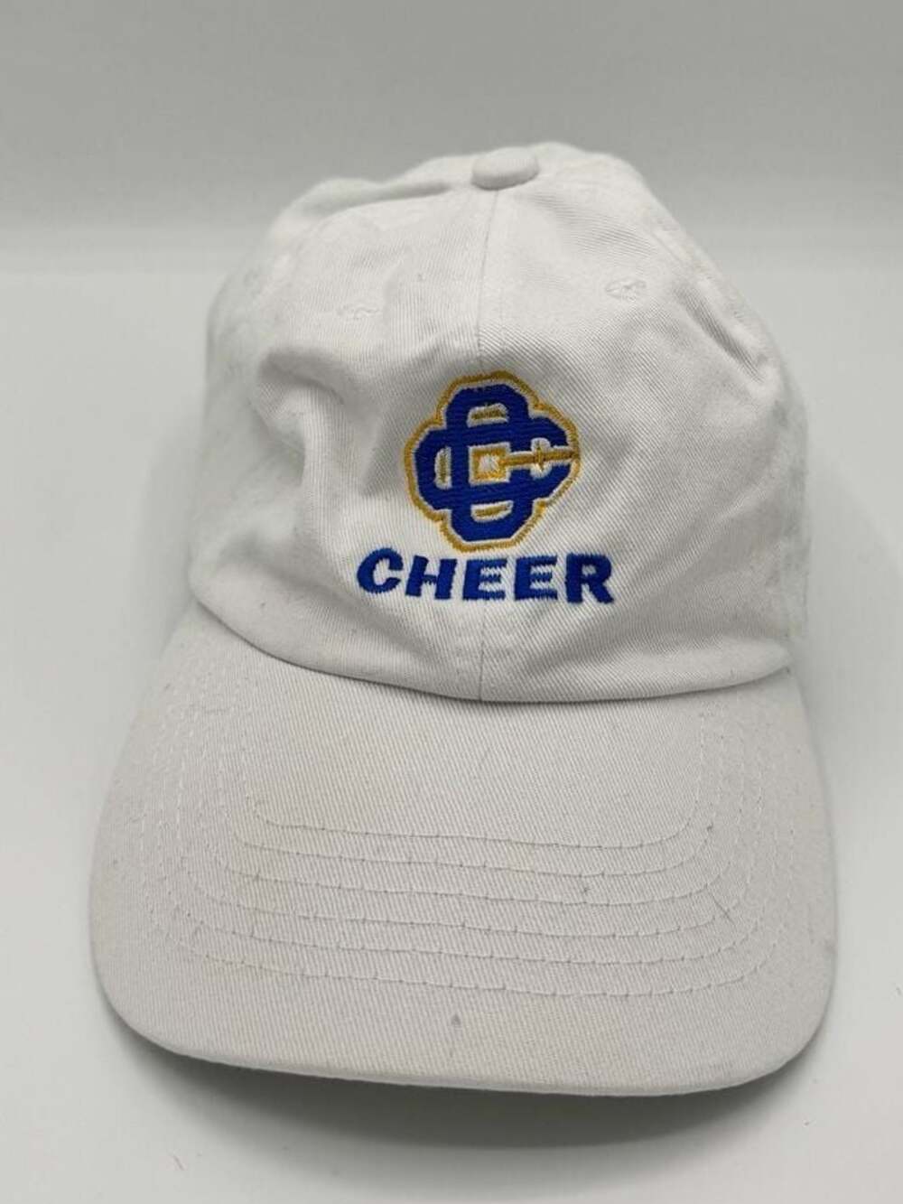 Pacific Headwear White PE2 Cheer Adjustable Baseball Dad Hat Cap